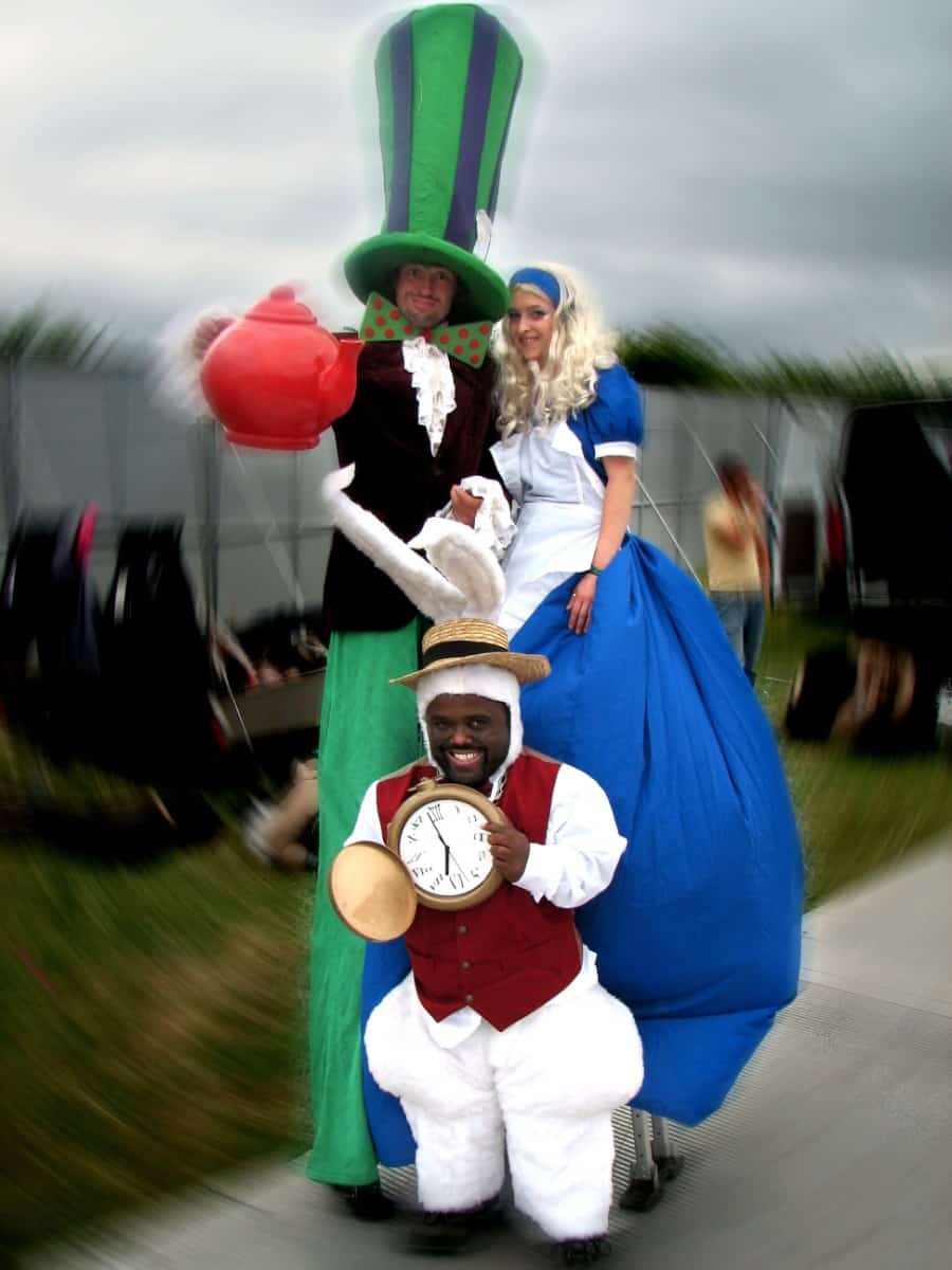 Alice in Wonderland themed Entertainers