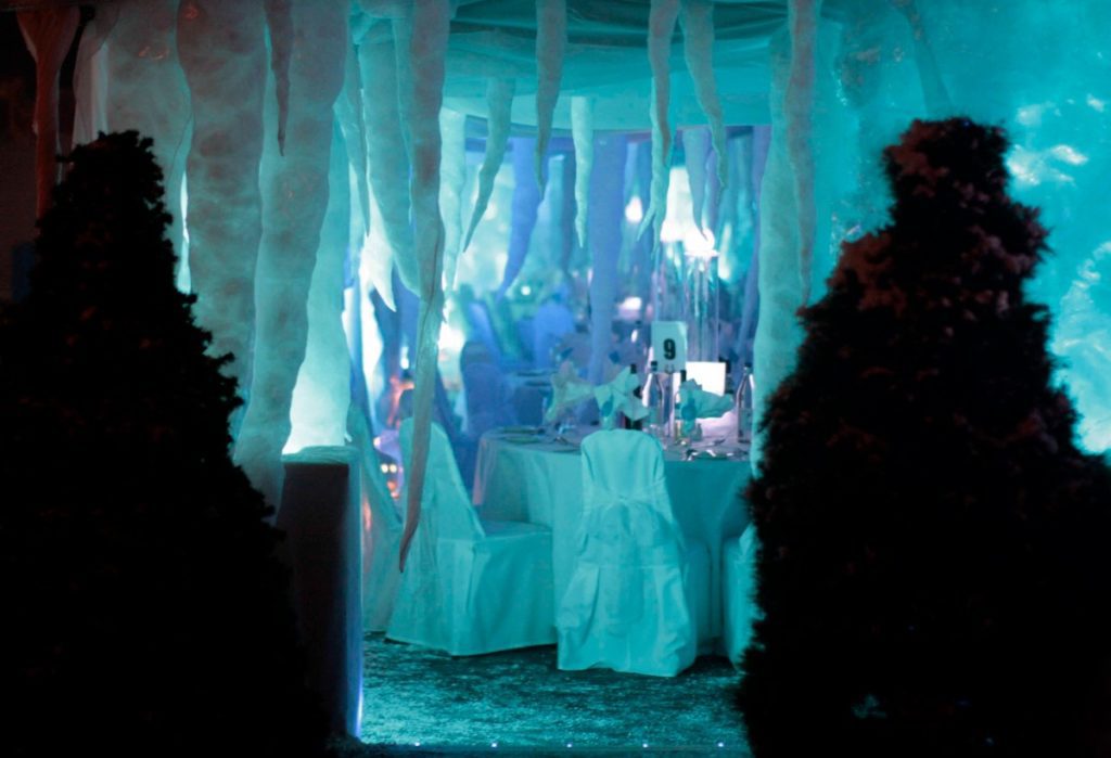 Winter Wonderland Ice Cave and Icicles