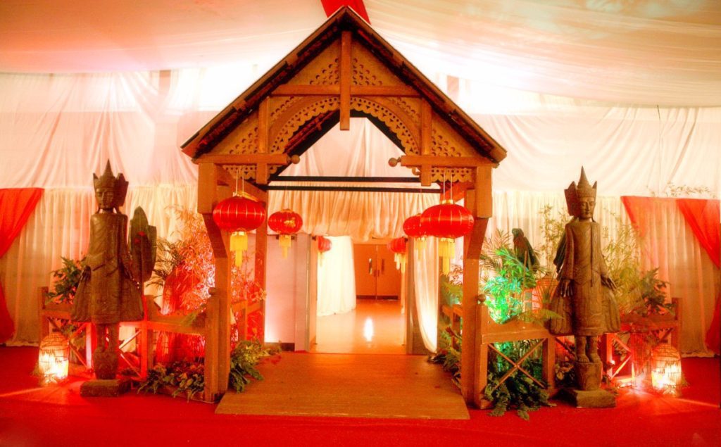 Oriental entrance arch