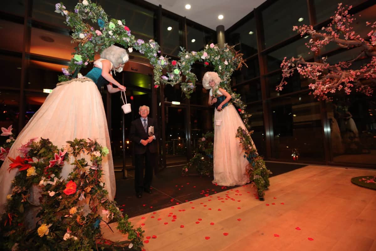 Petal Arch Entrance for Midsummer Nights Ball