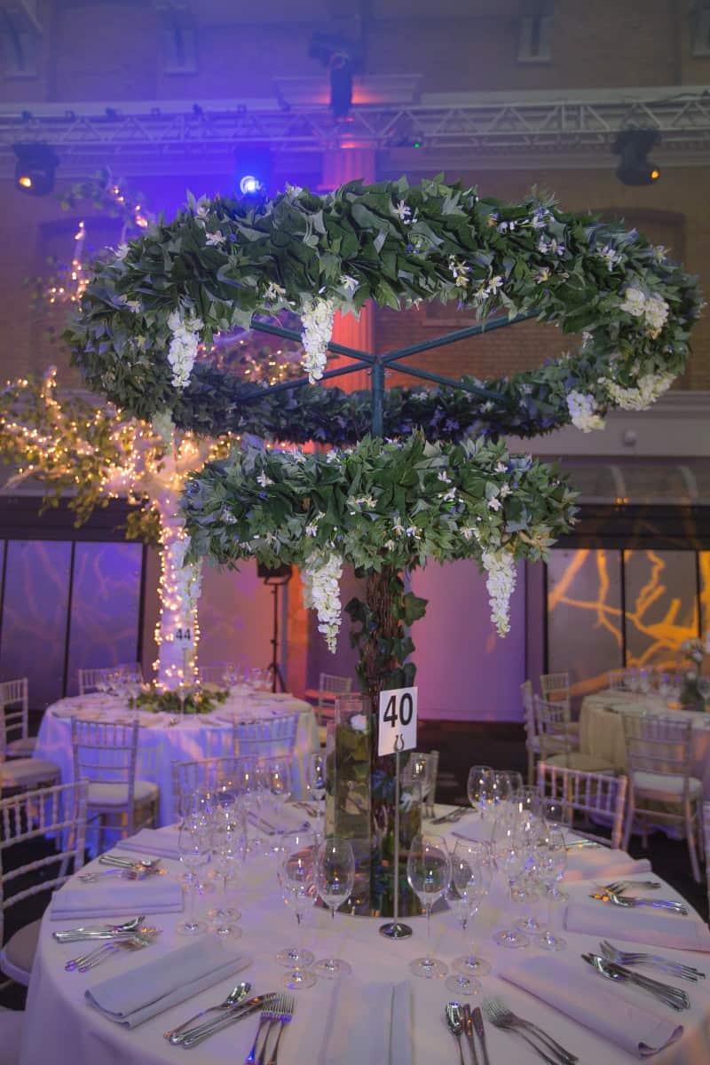 enchanted forest table centrepiece