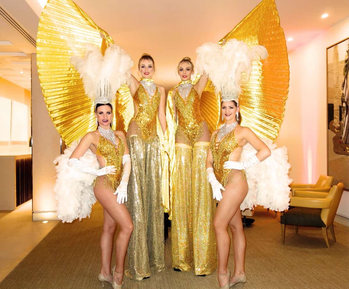 gold themed entertainers