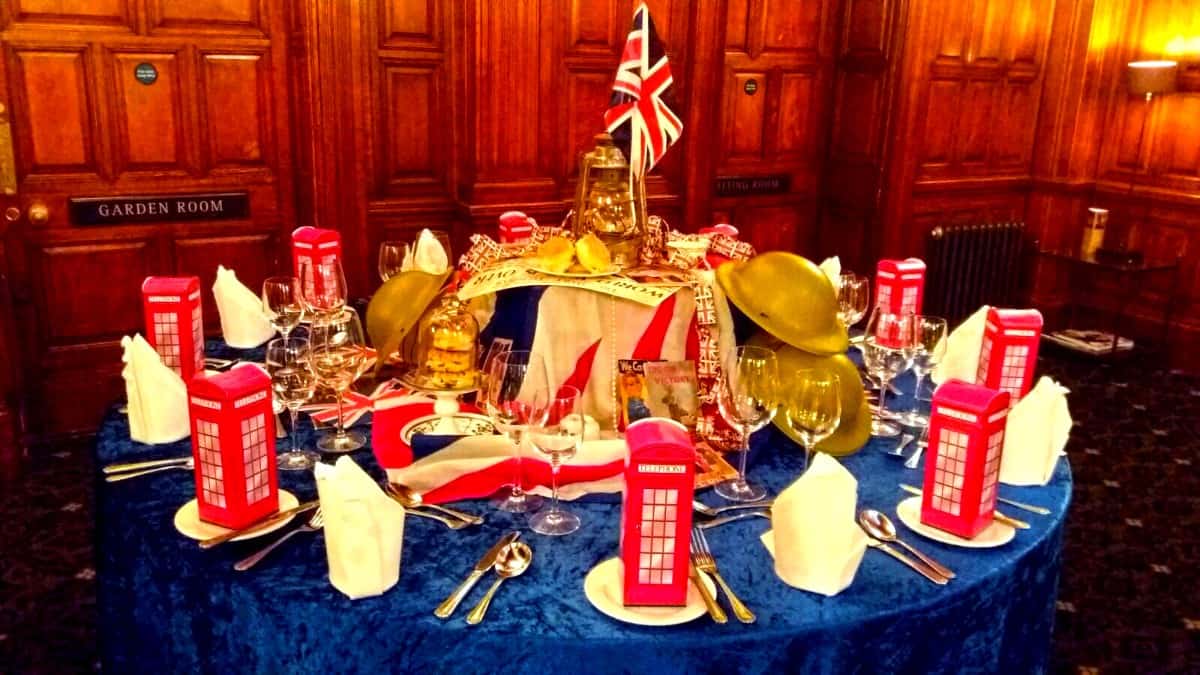 great british table centrepiece