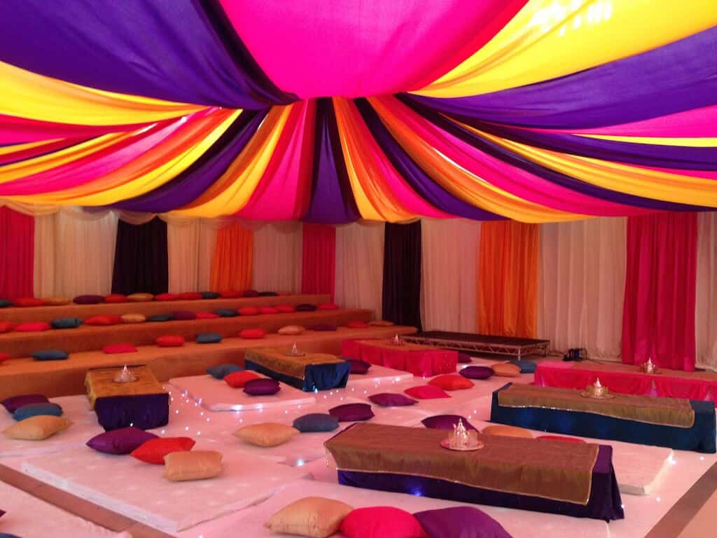 Arabian Event Multi-Coloured Ceiling and Draping
