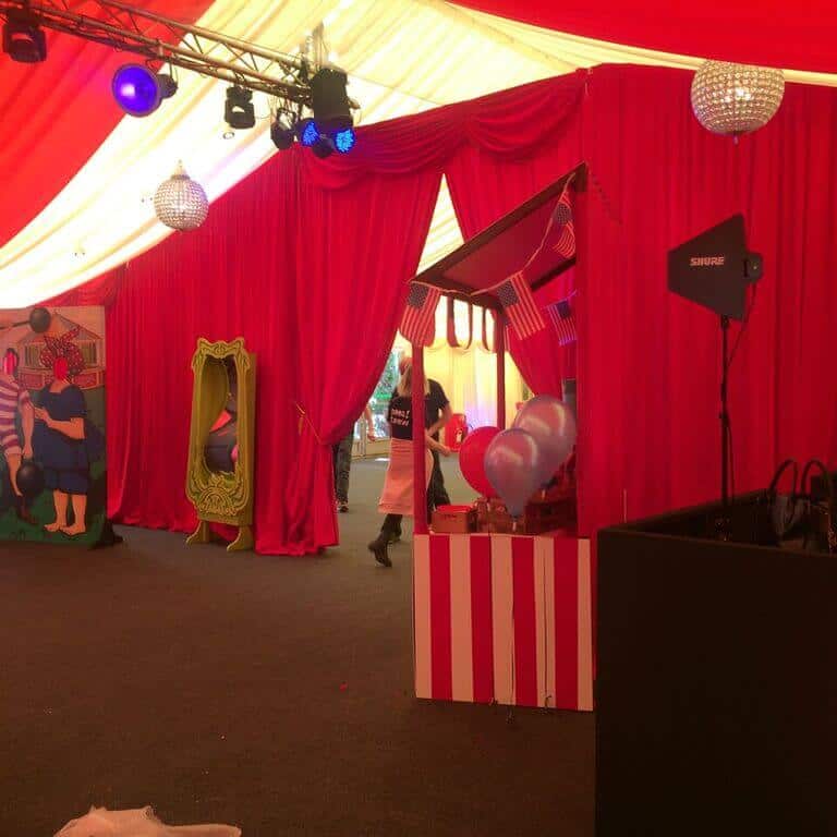 Circus Themed Draping