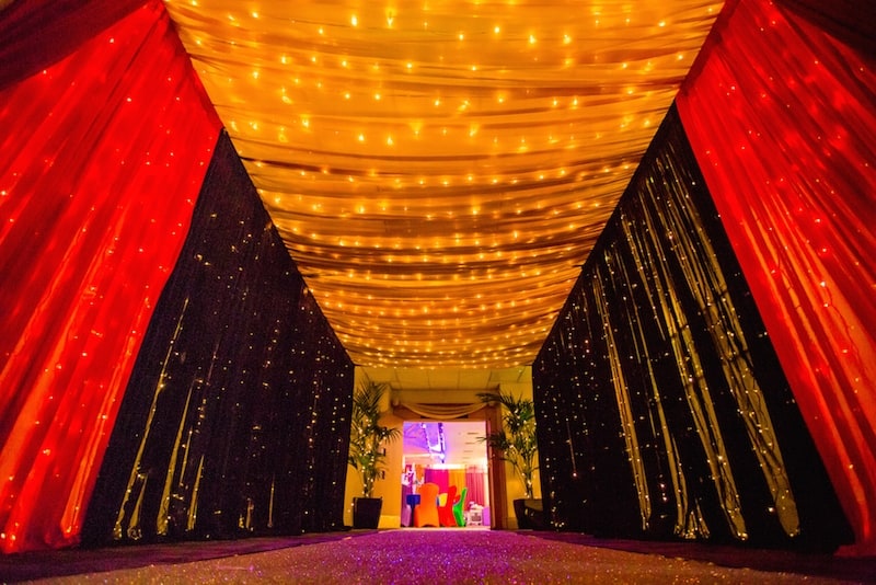 Wall & Ceiling Draping Hire
