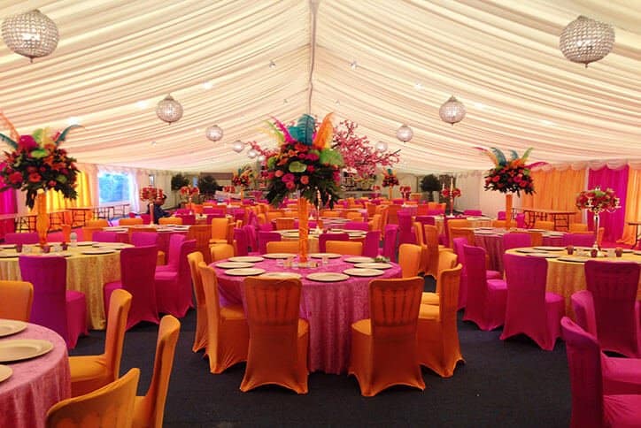 Multi-coloured Floral Table Centre