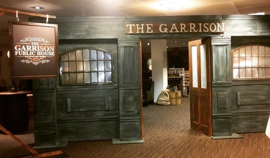 Peaky Blinders event theme Garrison pub entrance