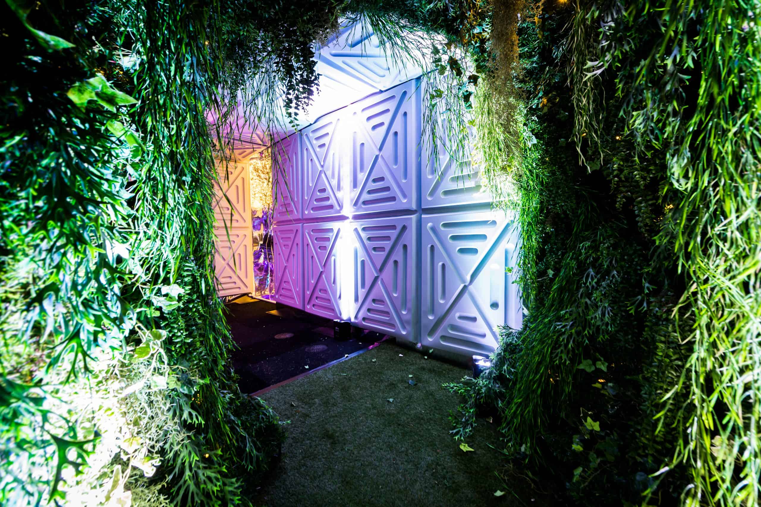 foliage tunnel modern contemporary futuristic space age