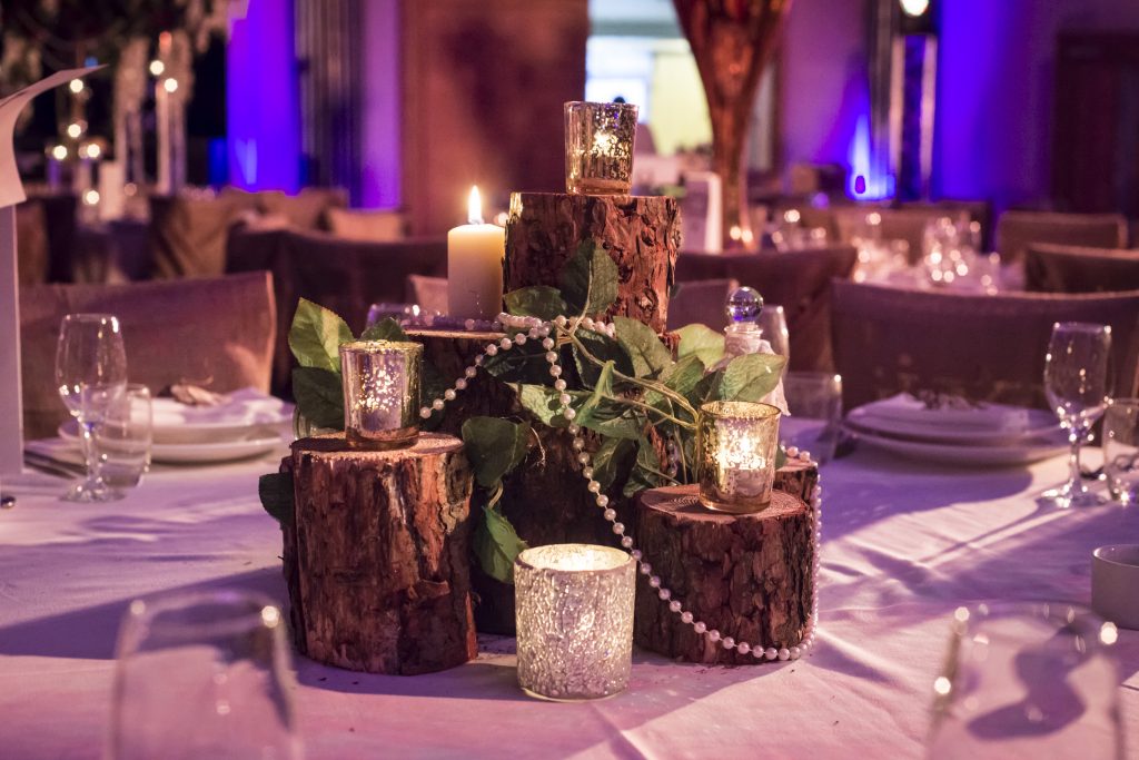 Enchanted Woodland Log Table Centres