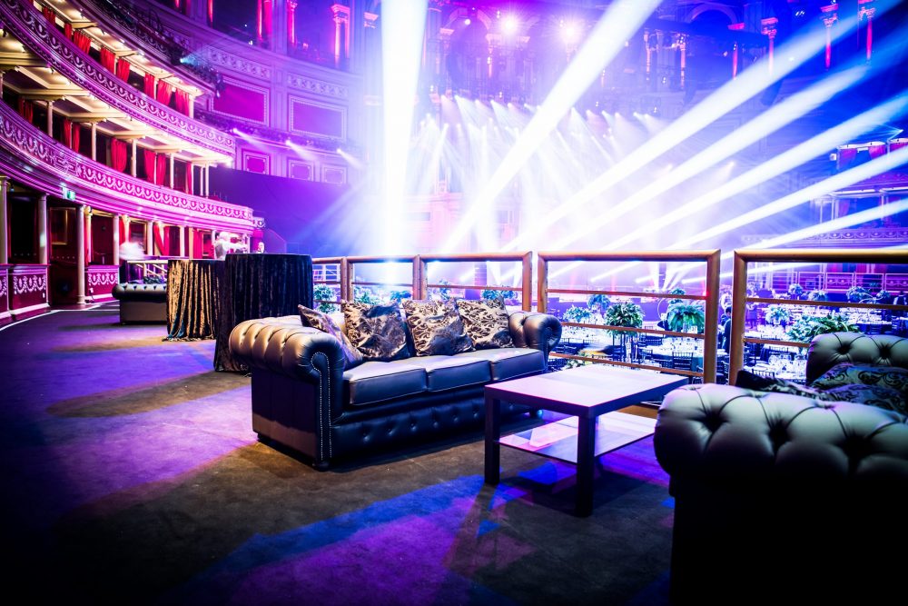 Black Chesterfield Sofas and Coffee Table