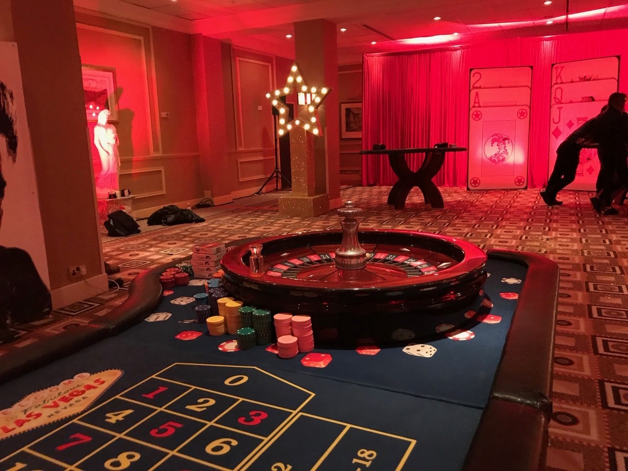 Las Vegas Theme Roulette Table