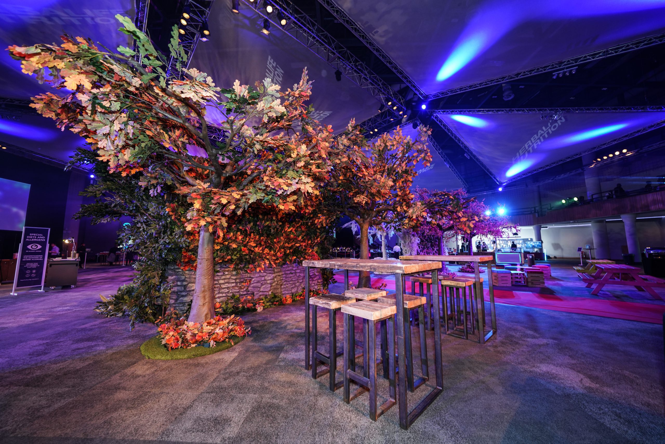 Autumn artificial trees