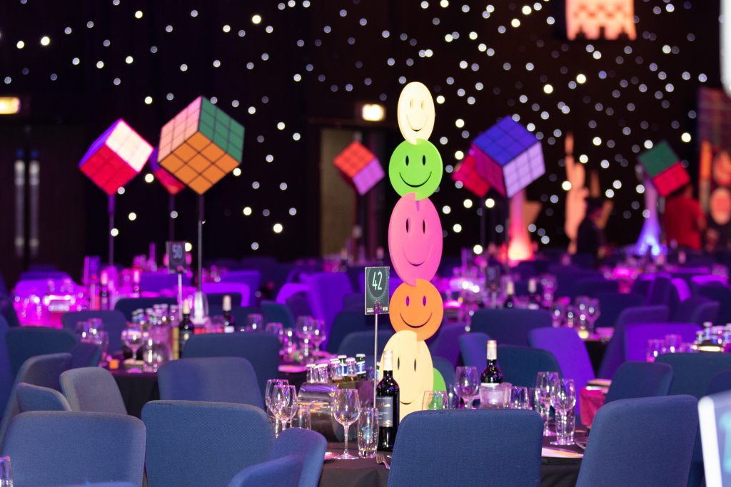 Smiley Face 90s Theme Table Centre
