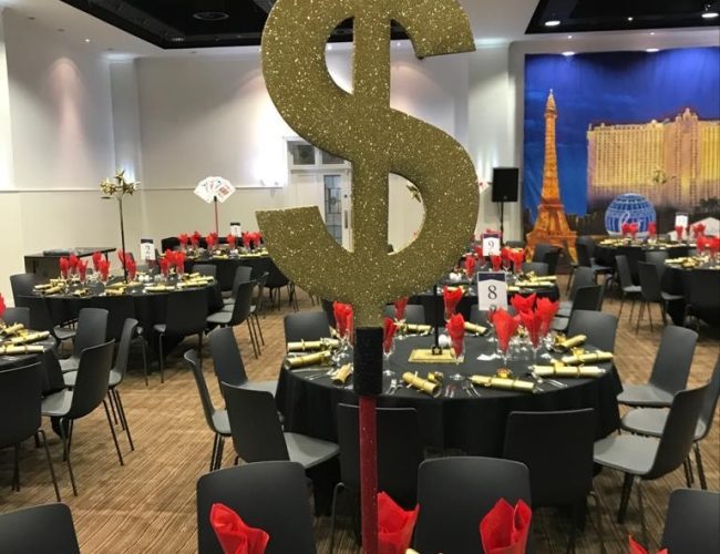 Dollar Sign Table Centres - Eventologists