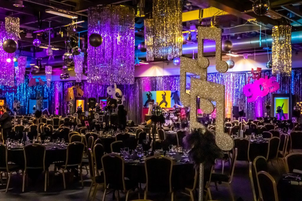 Musical Note Disco Theme Table Centre
