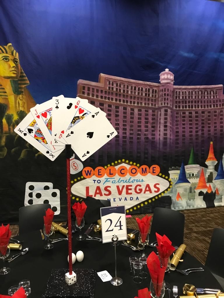 Playing Card Las Vegas Theme Table Centre