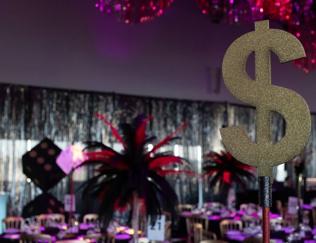Dollar Sign Table Centres - Eventologists