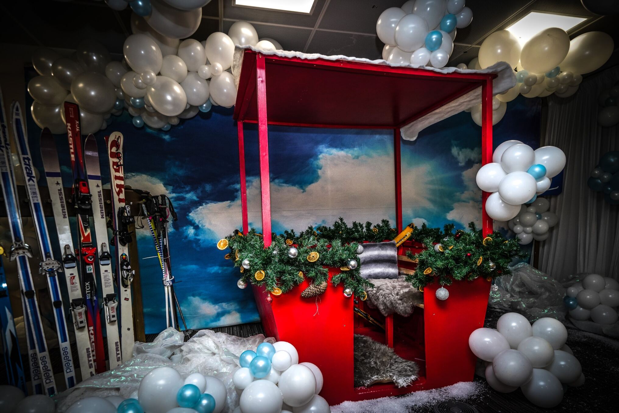 Eventologists Apres Ski Themed Event Cable Car Prop Hire