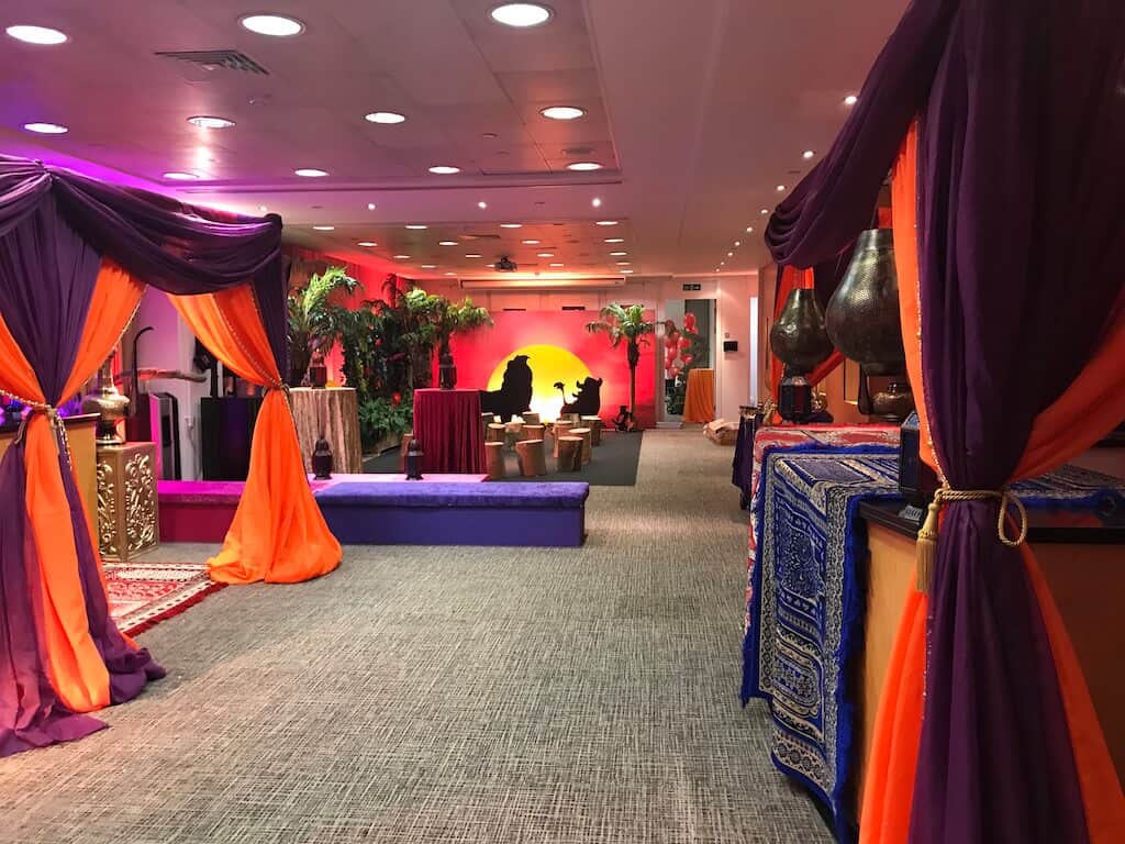 Eventologists Around The World Themed Event Coloured Draping Hire