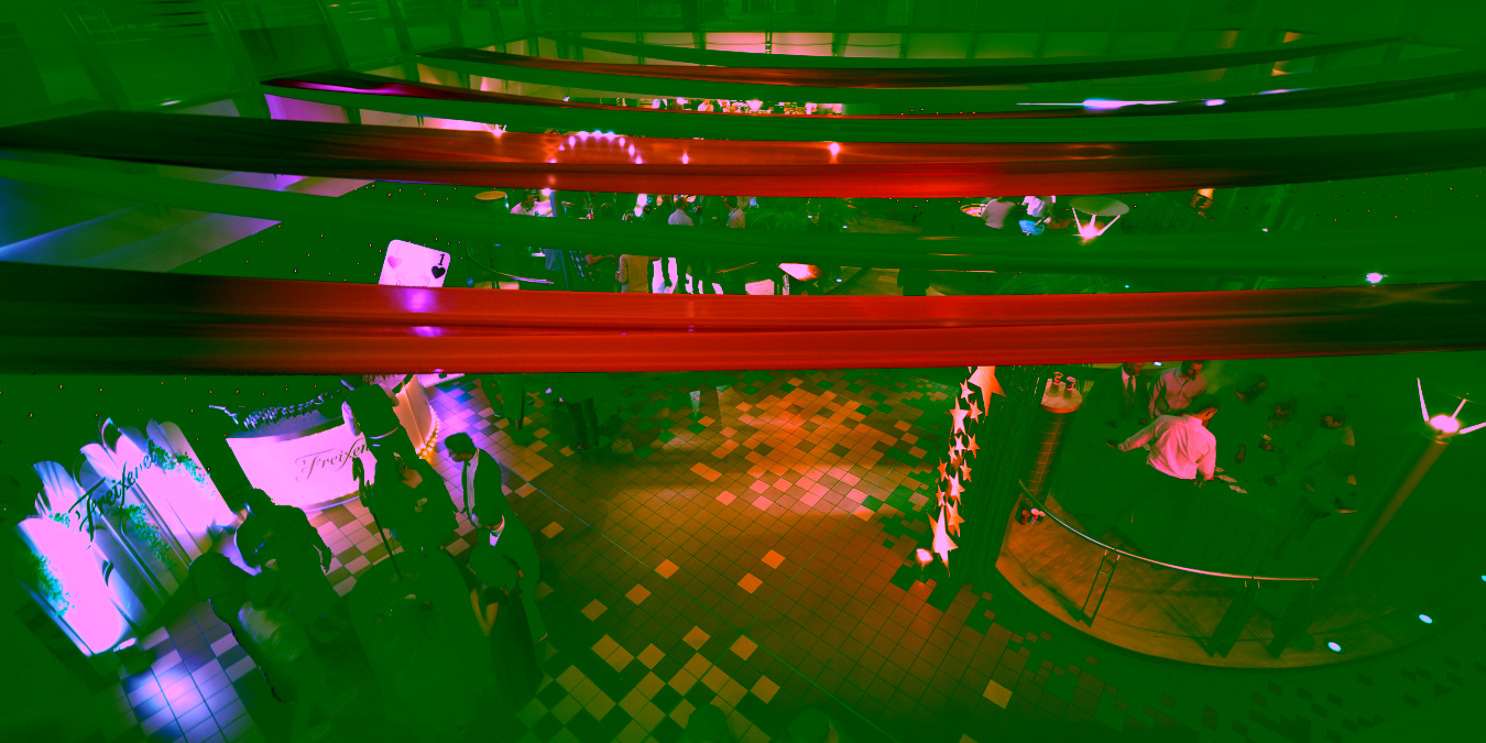 Eventologists Bond Theme Event Ceiling Draping