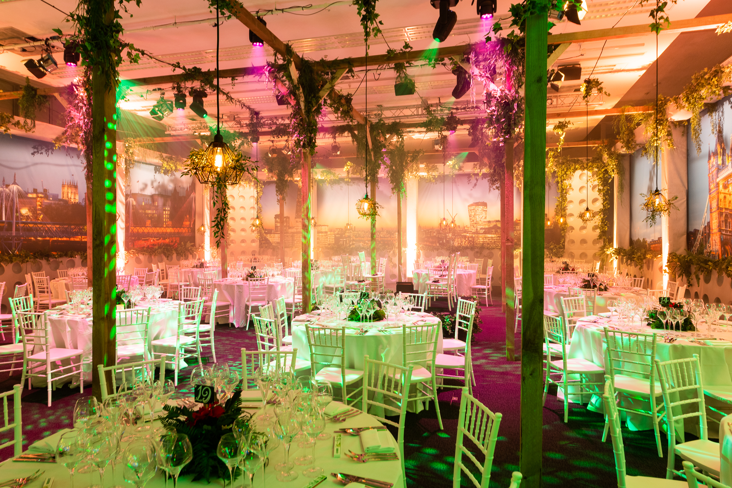Eventologists Enchanted Forest Themed Event Wall Dressing Hire
