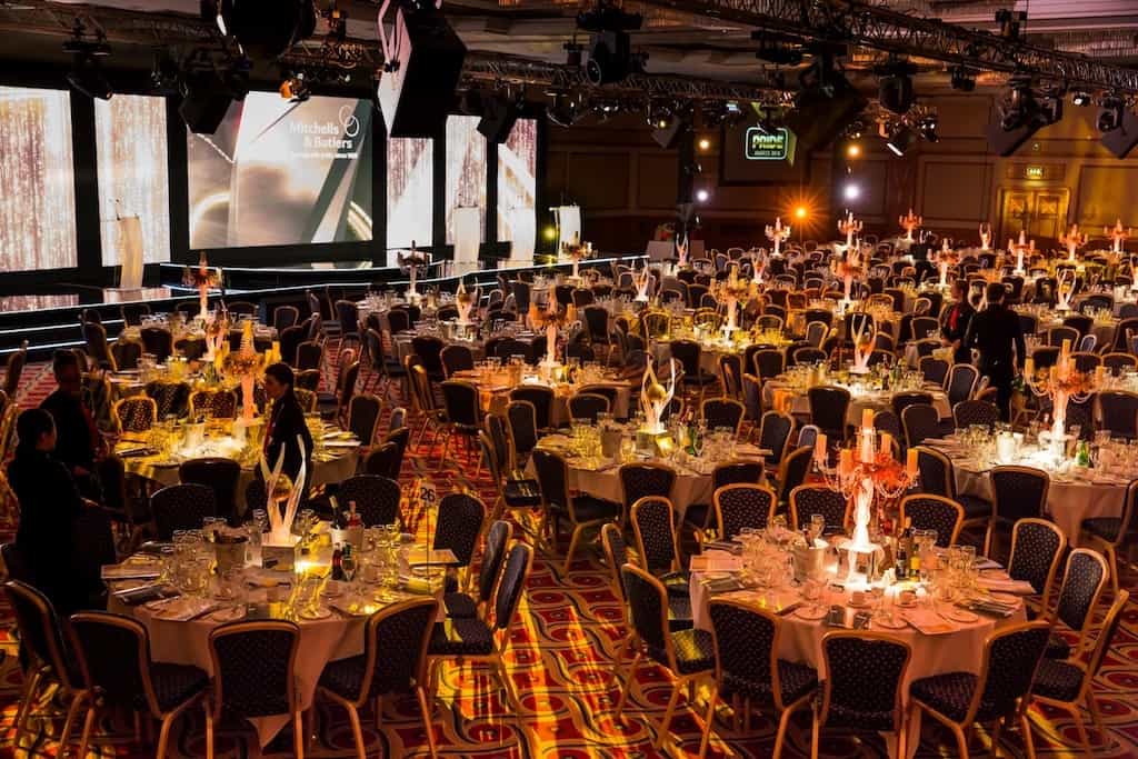 Eventologists Gold Themed Event Gold Table Centre Hire