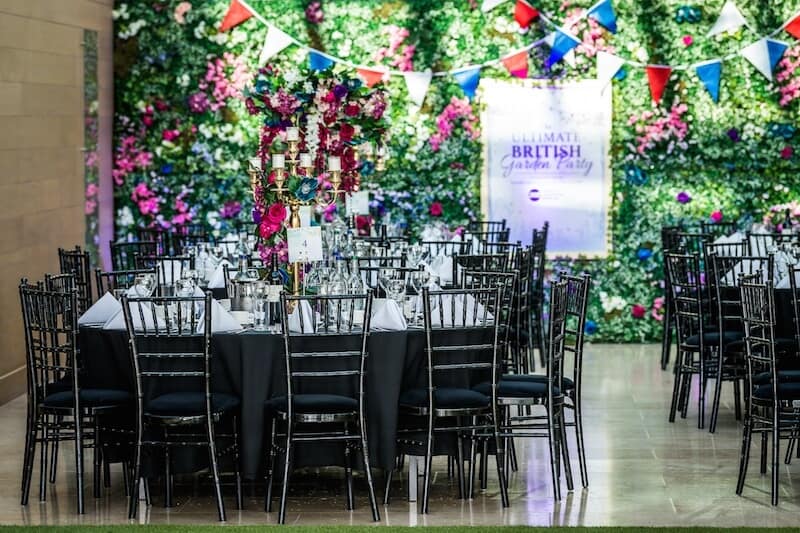 Eventologists Great British Themed Event Foliage Backdrop Hire