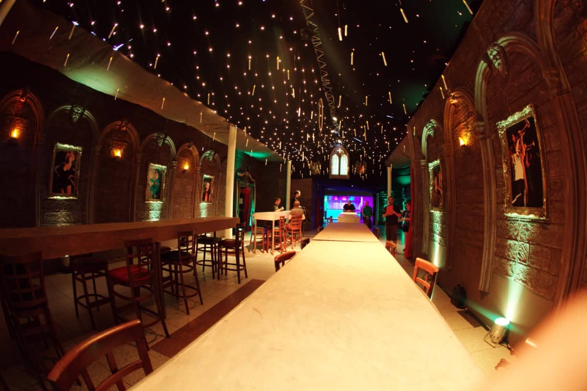 Eventologists Harry Potter Themed Event Ceiling Dressing Table Hire