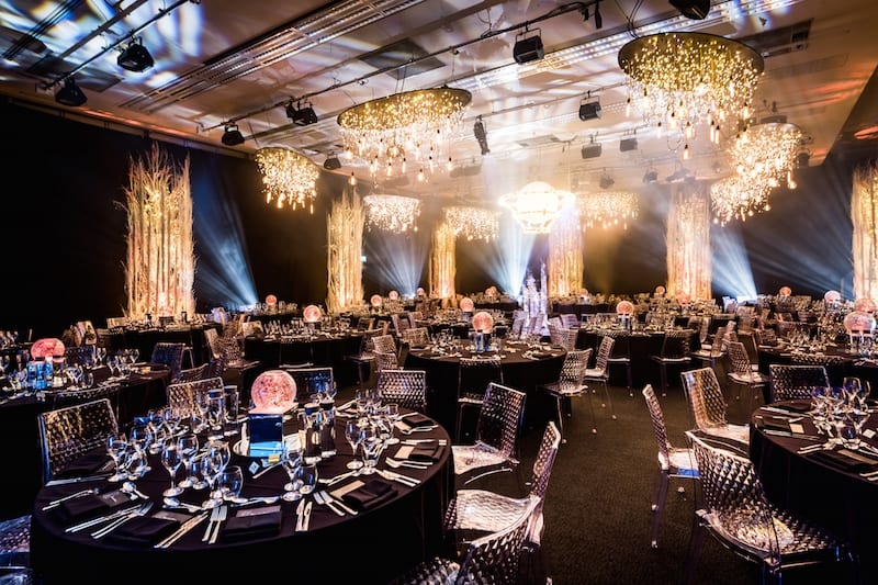 Eventologists Illuminated Themed Event Moonball Light Up Table Centre Hire