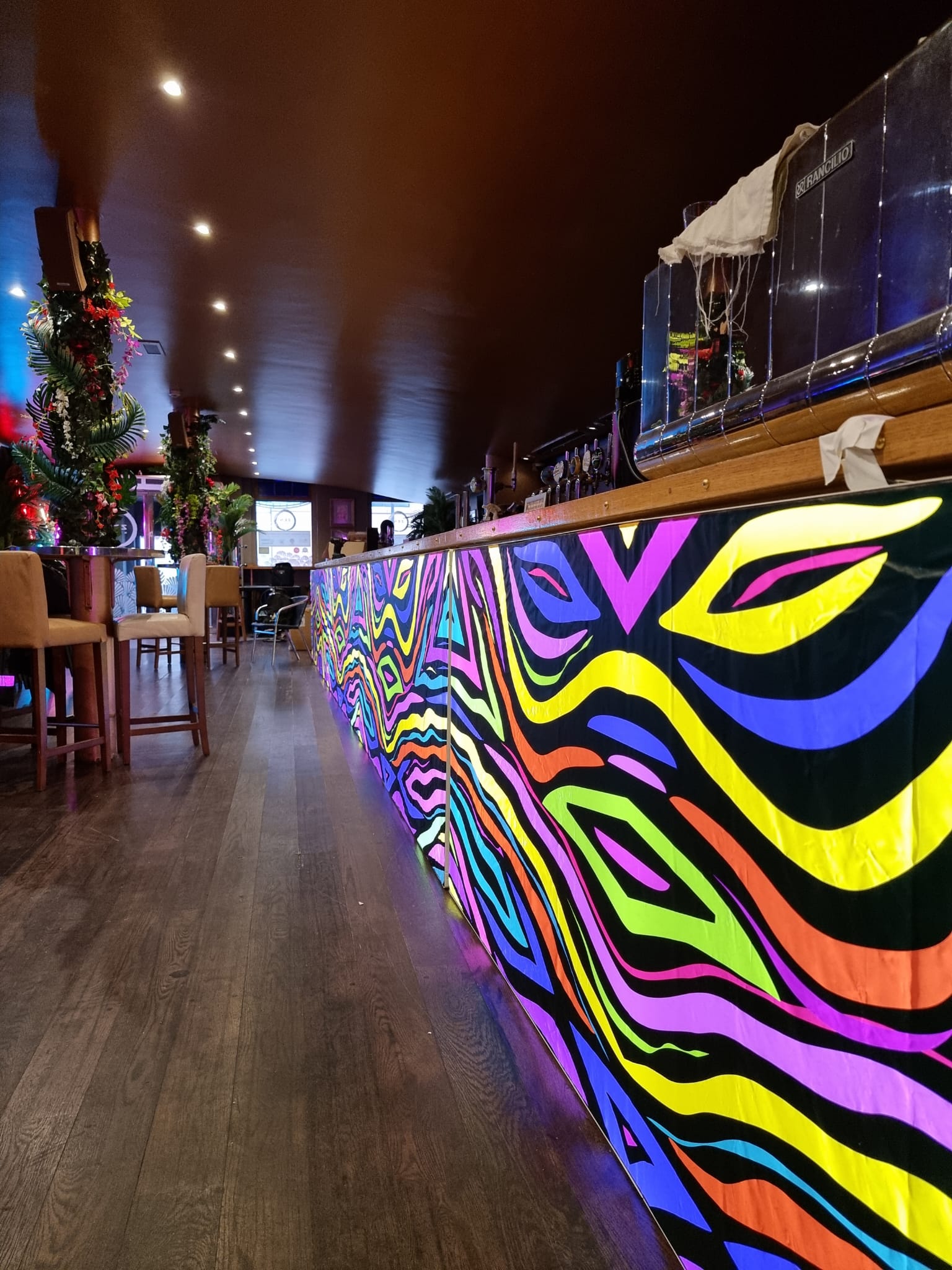Eventologists Illuminated Themed Event Painted Bar Dressing Hire