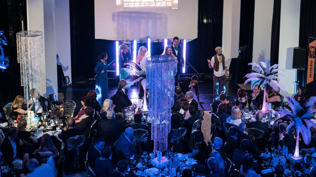 Eventologists Las Vegas Themed Event Large Glitz Chandelier Prop Hire