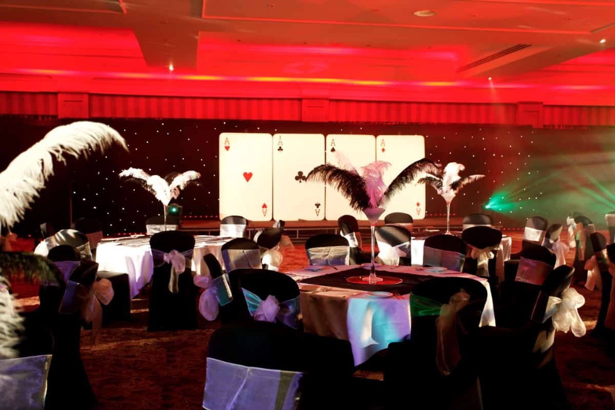 Eventologists Las Vegas Themed Event Large Playing Card Backdrop Prop Hire