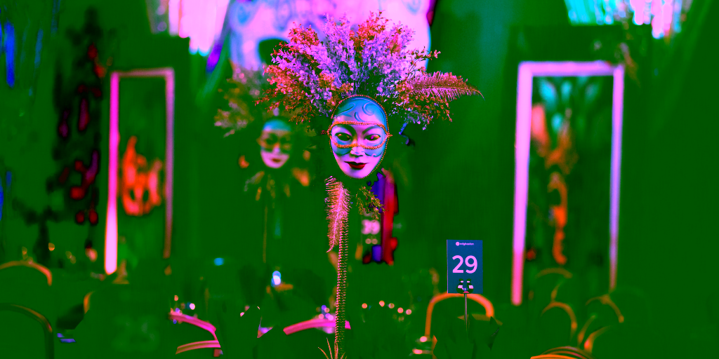 Eventologists Masquerade Theme Event Table Centre (3)