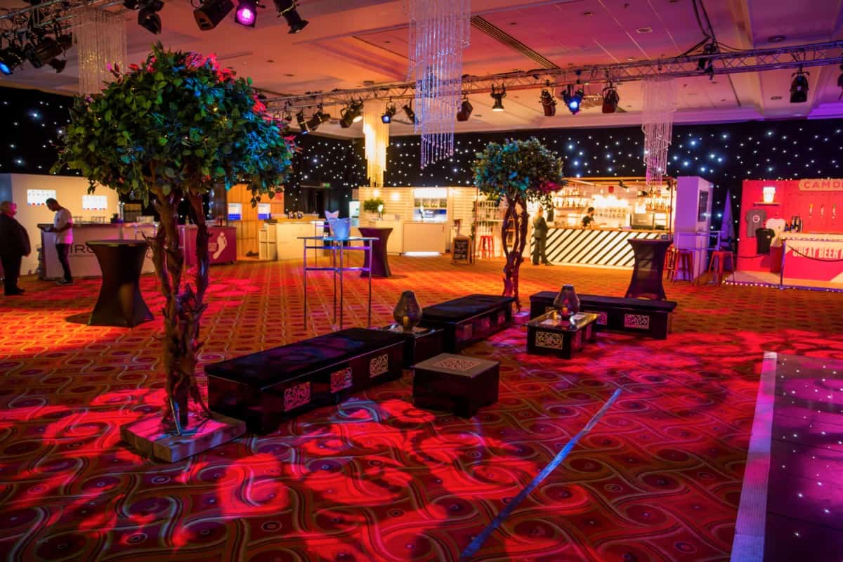 Eventologists Midsummer Nights Dream Themed Event Forest Artificial Dome Tree Seating Hire