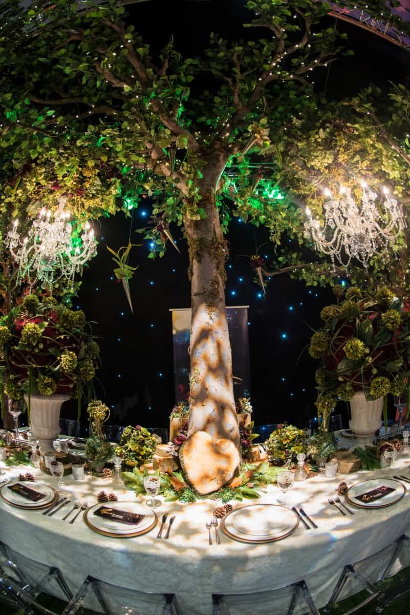 Eventologists Midsummer Nights Dream Themed Event Forest Artificial Tree Hire