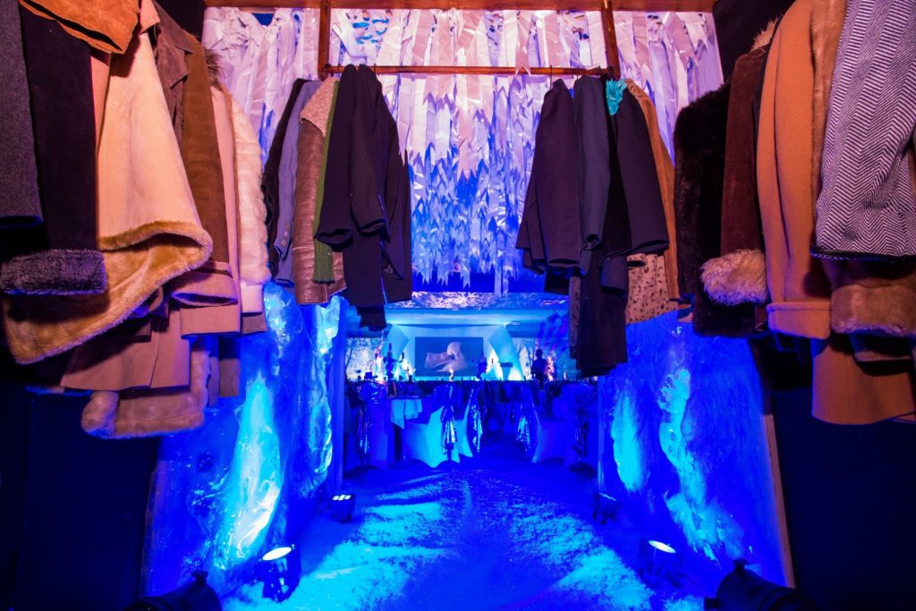 Eventologists Narnia Themed Winter Event Closet Entrance Prop Hire