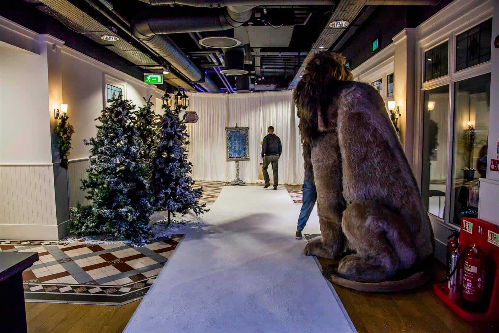 Eventologists Narnia Themed Winter Event Lion Prop Entrance Hire