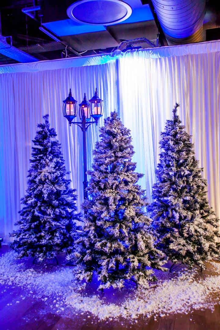 Eventologists Narnia Themed Winter Event Snowy Tree Hire