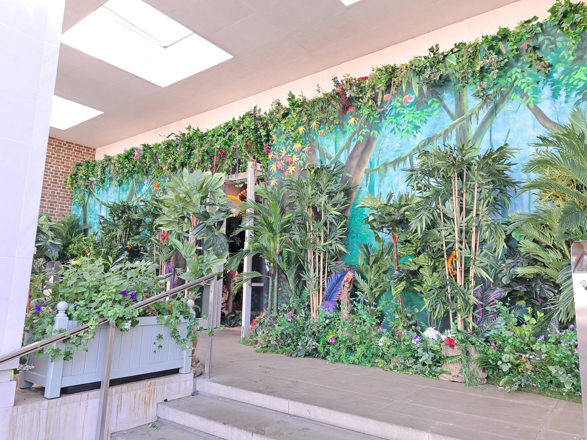 Eventologists Neon Jungle Themed Event Jungle Wall Hire
