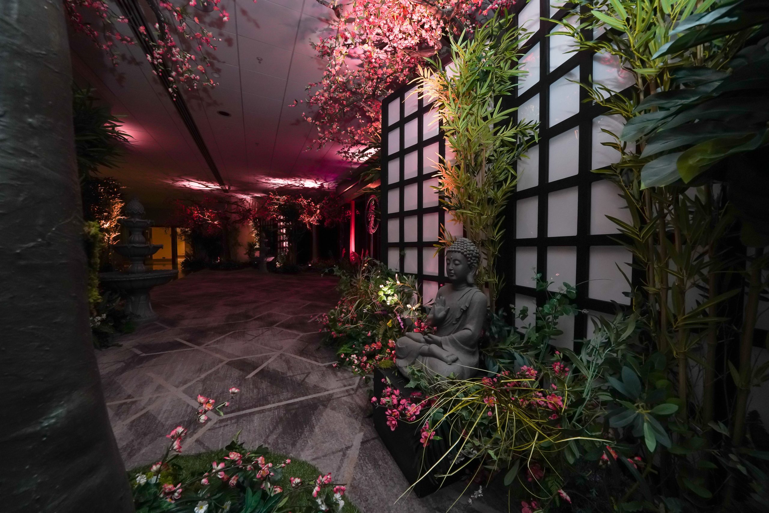 Eventologists Oriental Themed Event Blossom Ceiling Dressing Hire