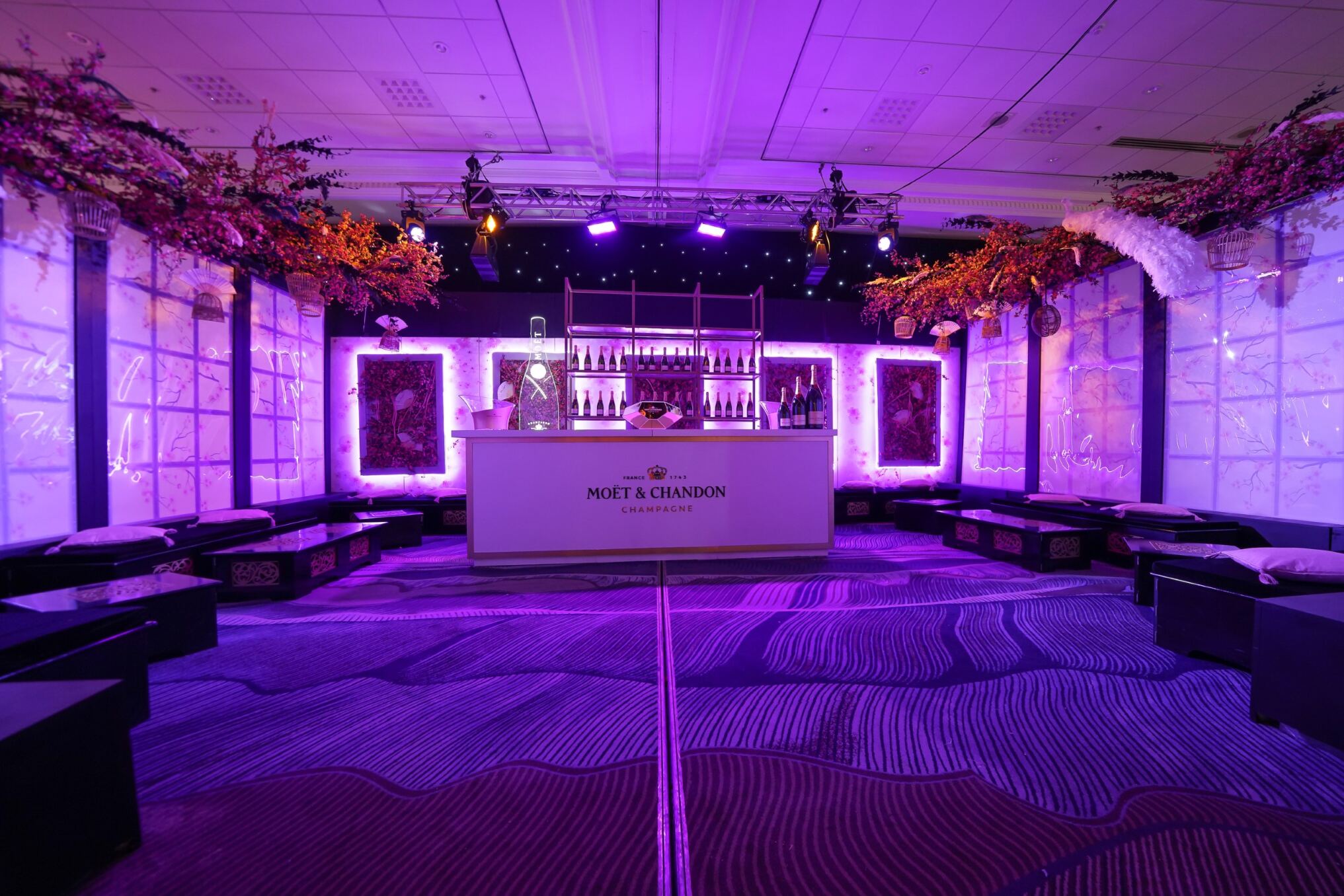 Eventologists Oriental Themed Event Chinese Blossom Wall Panel Hire