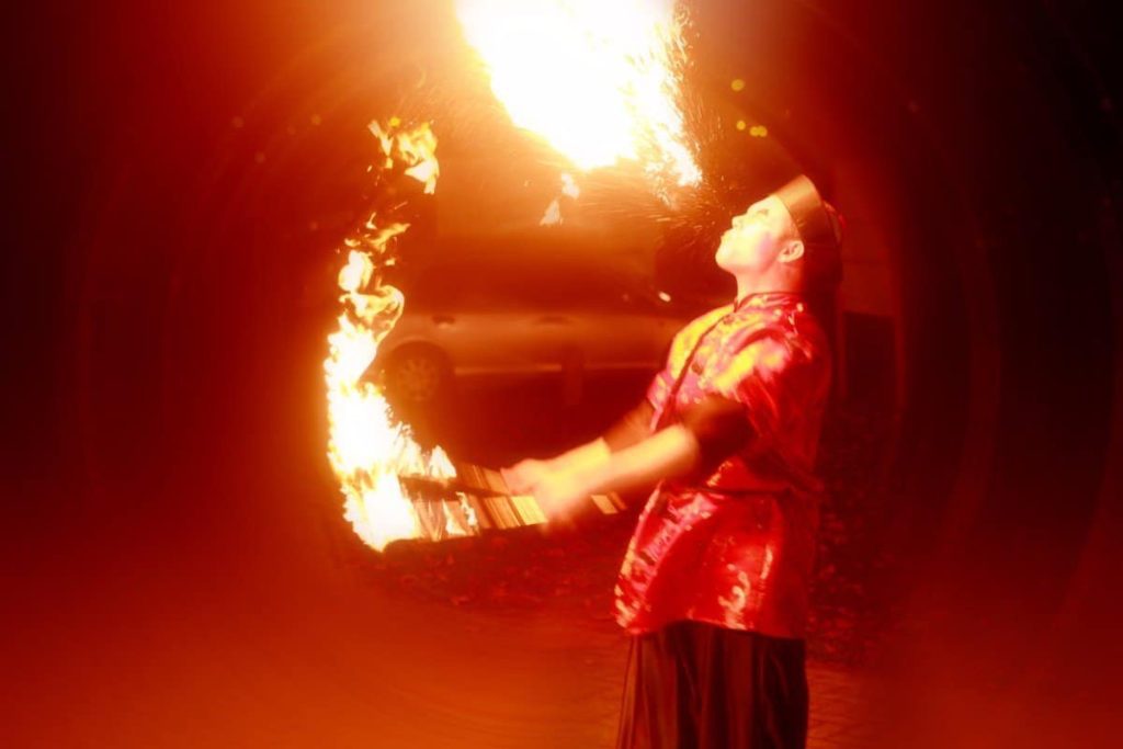 Eventologists Oriental Themed Event Fire Breather Entertainer Hire