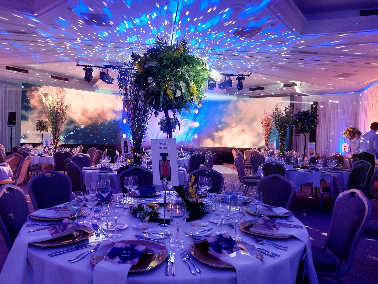 Eventologists Secret Garden Themed Event Fern Ball Table Centre Hire