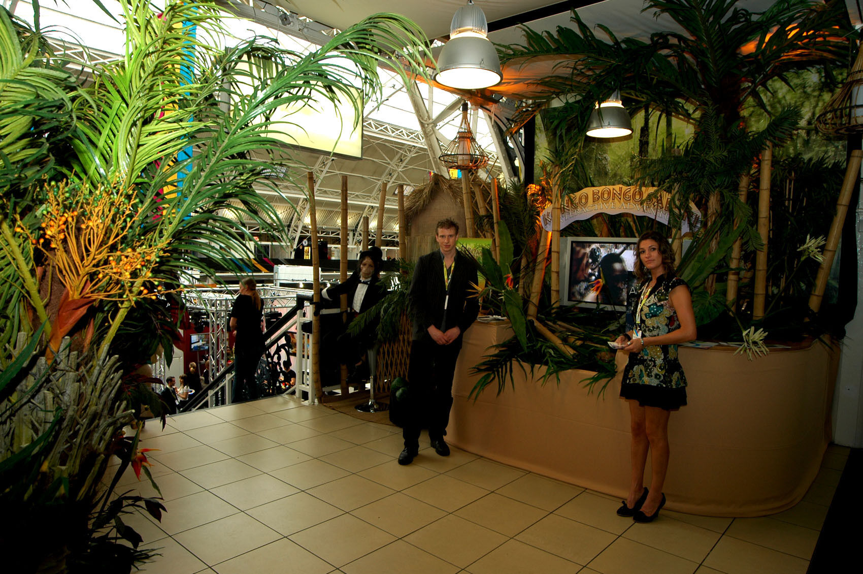 Eventologists Tropical Beach Themed Event Foliage Entrance Hire