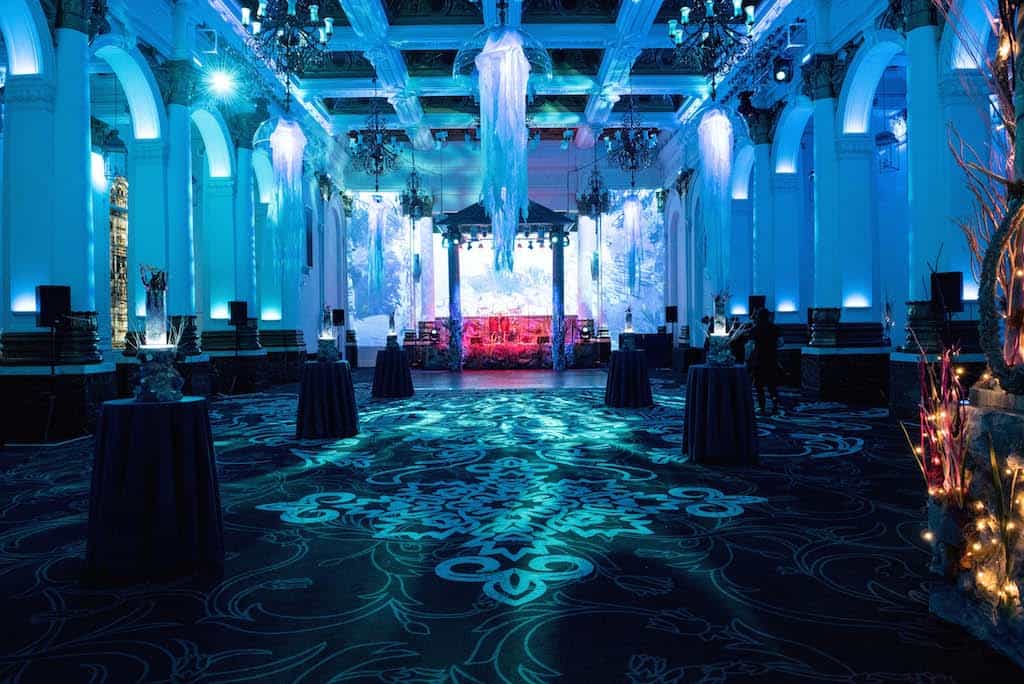 Eventologists Underwater Themed Event Lights Ceiling Dressing Hire