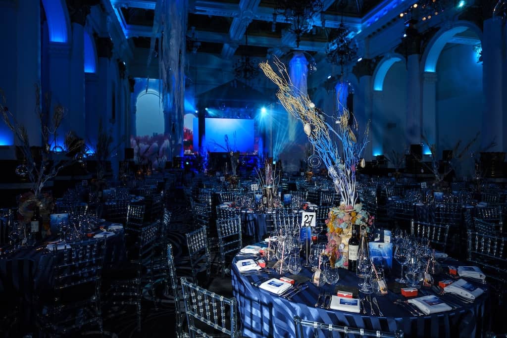 Eventologists Underwater Themed Event Tall Table Centre Hire