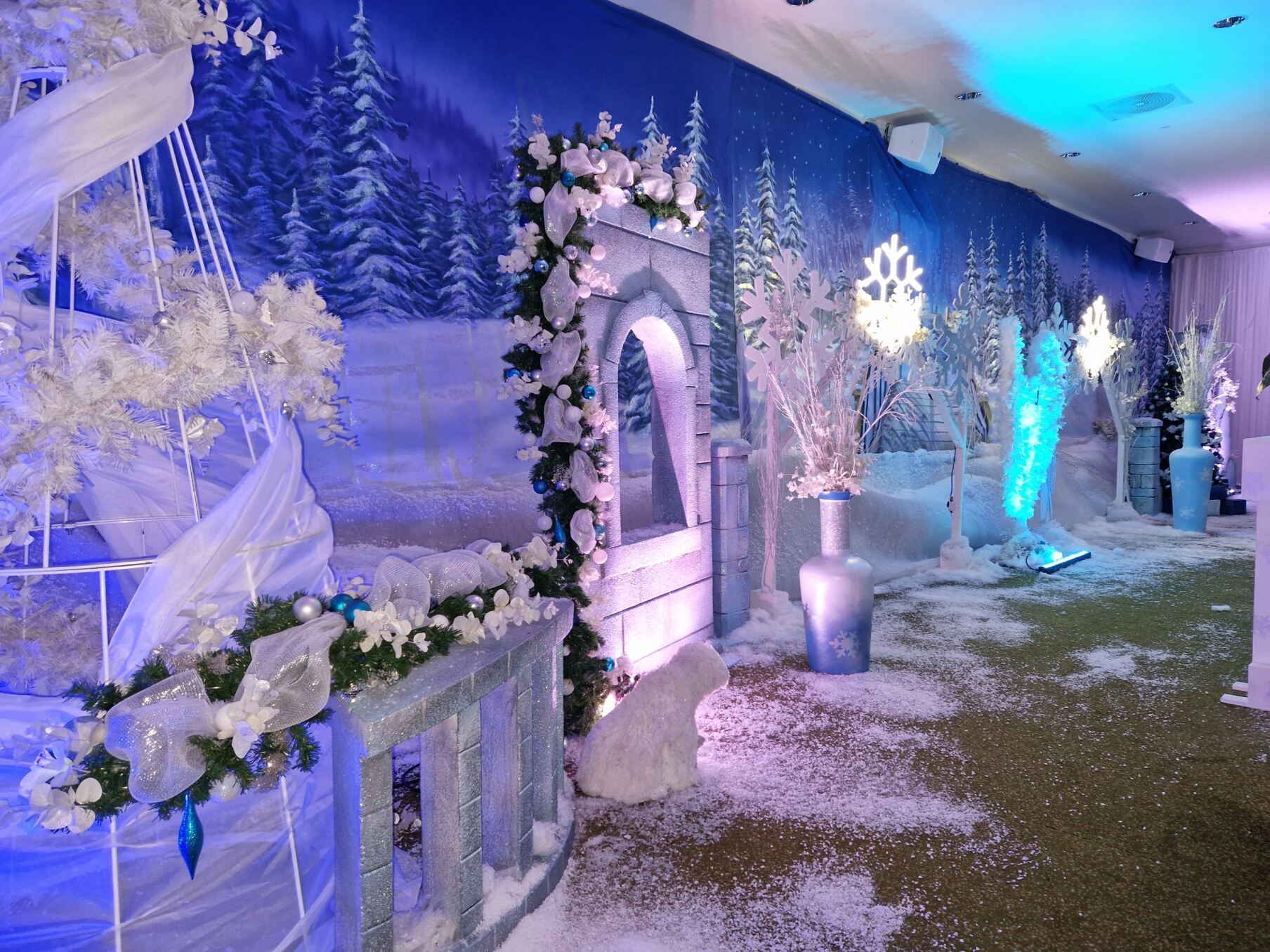 Eventologists Winter Wonderland Themed Event Backdrop Hire