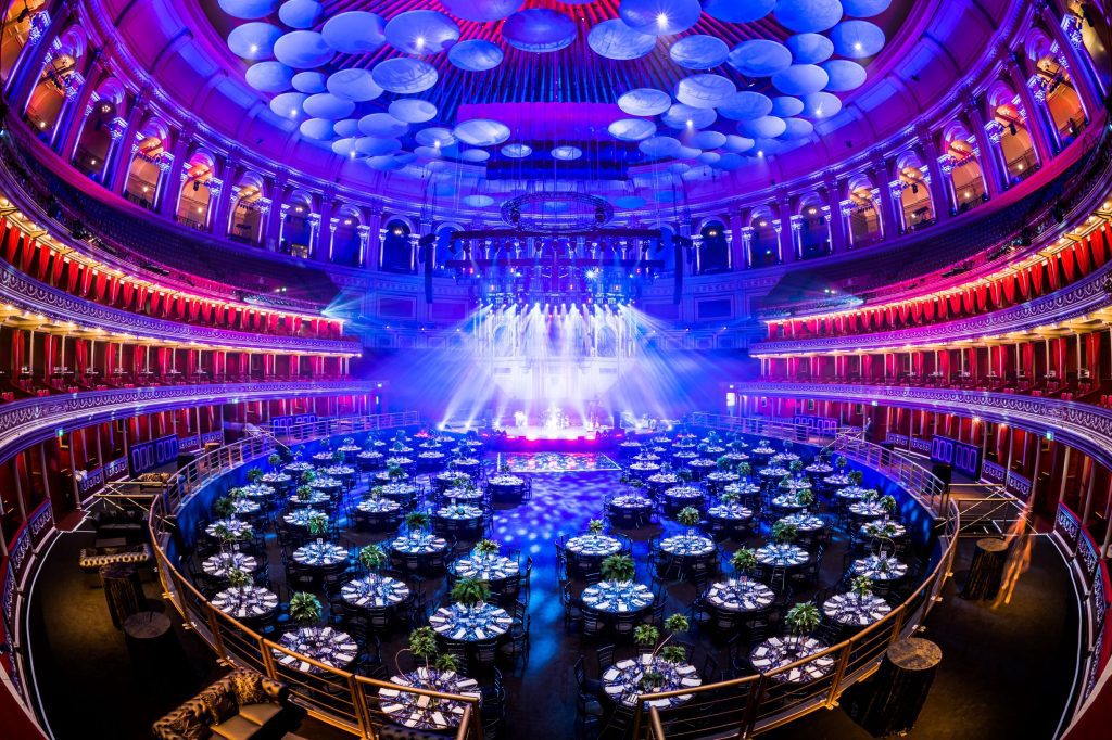 Eventologists Gala Dinner Hire And Award Dinner Hire Event Decor Hire At Royal Albert Hall