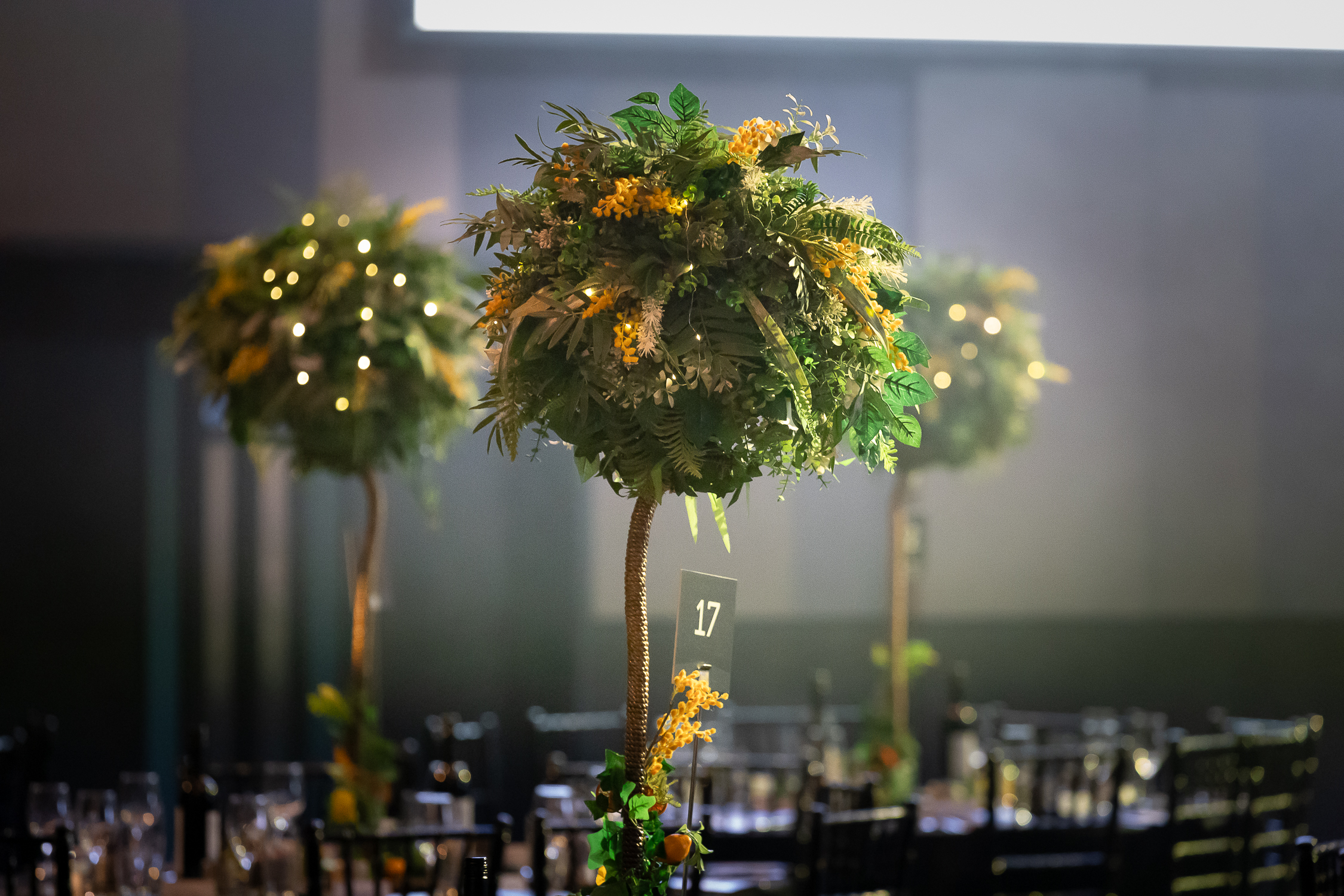 Eventologists Tropical Tall Table Centres